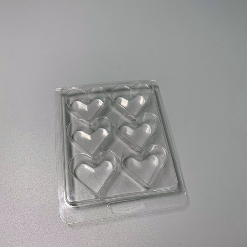 Heart shape clamshell for wax melt